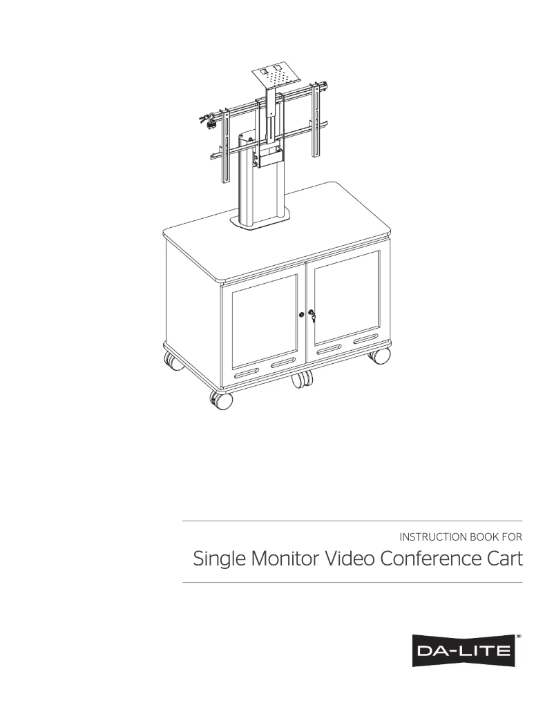 Page 1 de la notice Manuel utilisateur Da-Lite 39850CHV