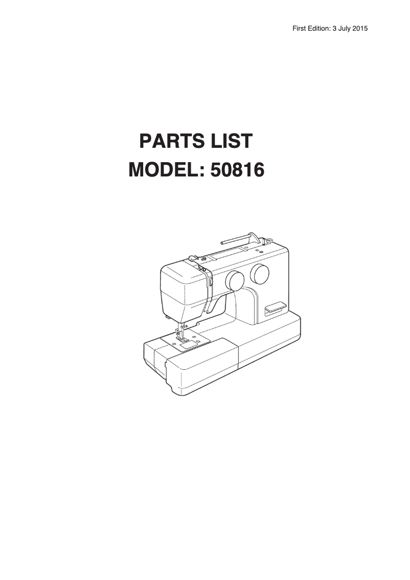 Page n°1 - Fiche technique Janome MOD-19