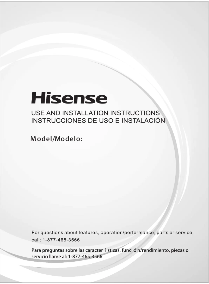 Page n°1 - Manuel utilisateur Hisense AP0722CW1W