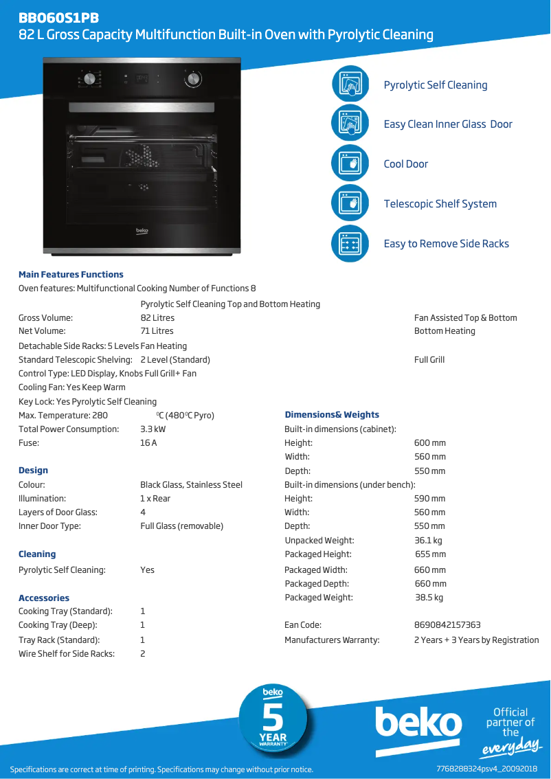 Image de la première page du manuel de l'appareil BBO60S1PB