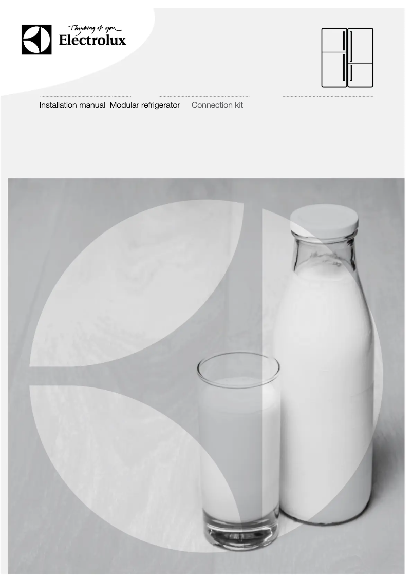 Page 1 de la notice Guide d'installation Electrolux EFM3607SD