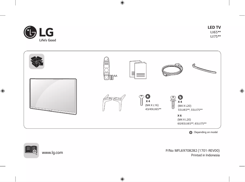 Página 1 del manual Manual de usuario LG 65UJ6520