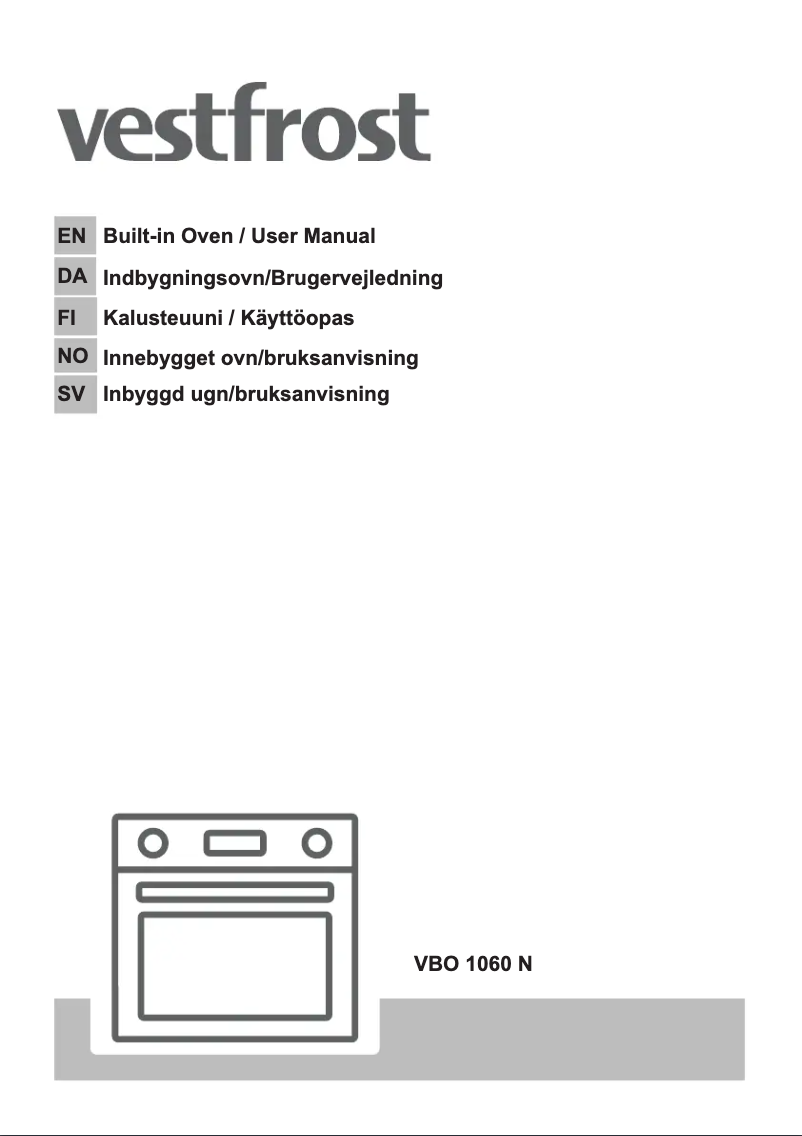 Page n°1 - Manuel utilisateur Vestfrost VBO 1060 N
