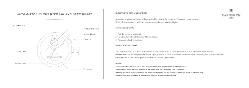 Page n°1 - Manuel utilisateur Earnshaw Beaufort ES-8082-03