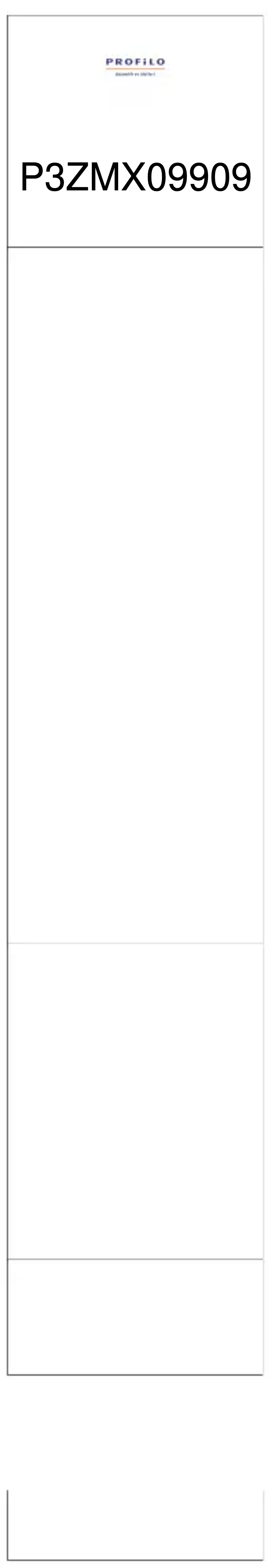 First page image of the manual for P3ZMX09909