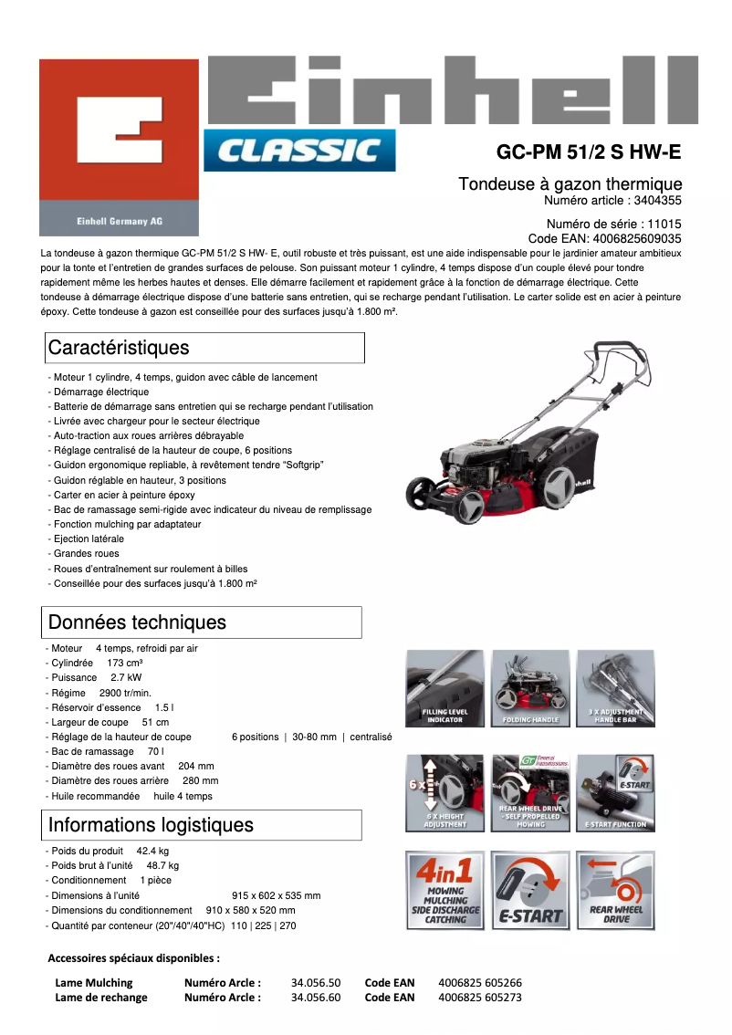 Image de la première page du manuel de l'appareil GC-PM 51/2 S HW-E