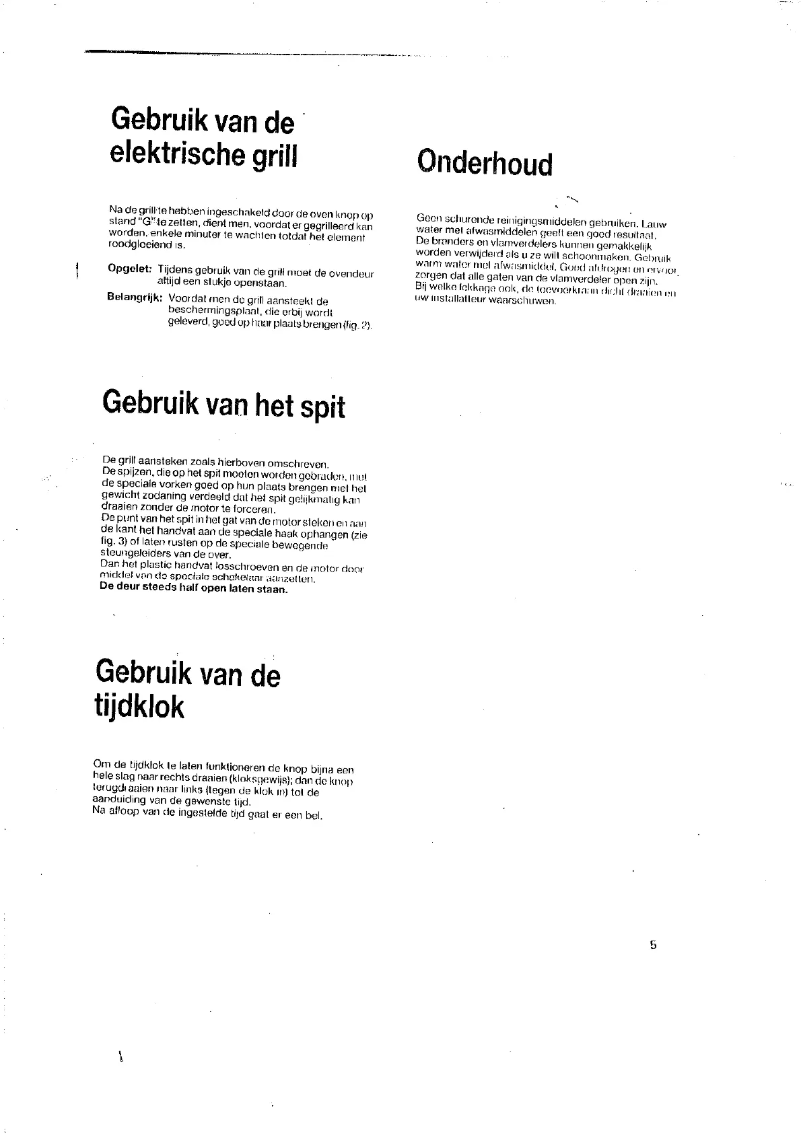 Page 1 de la notice Manuel utilisateur Indesit 2765