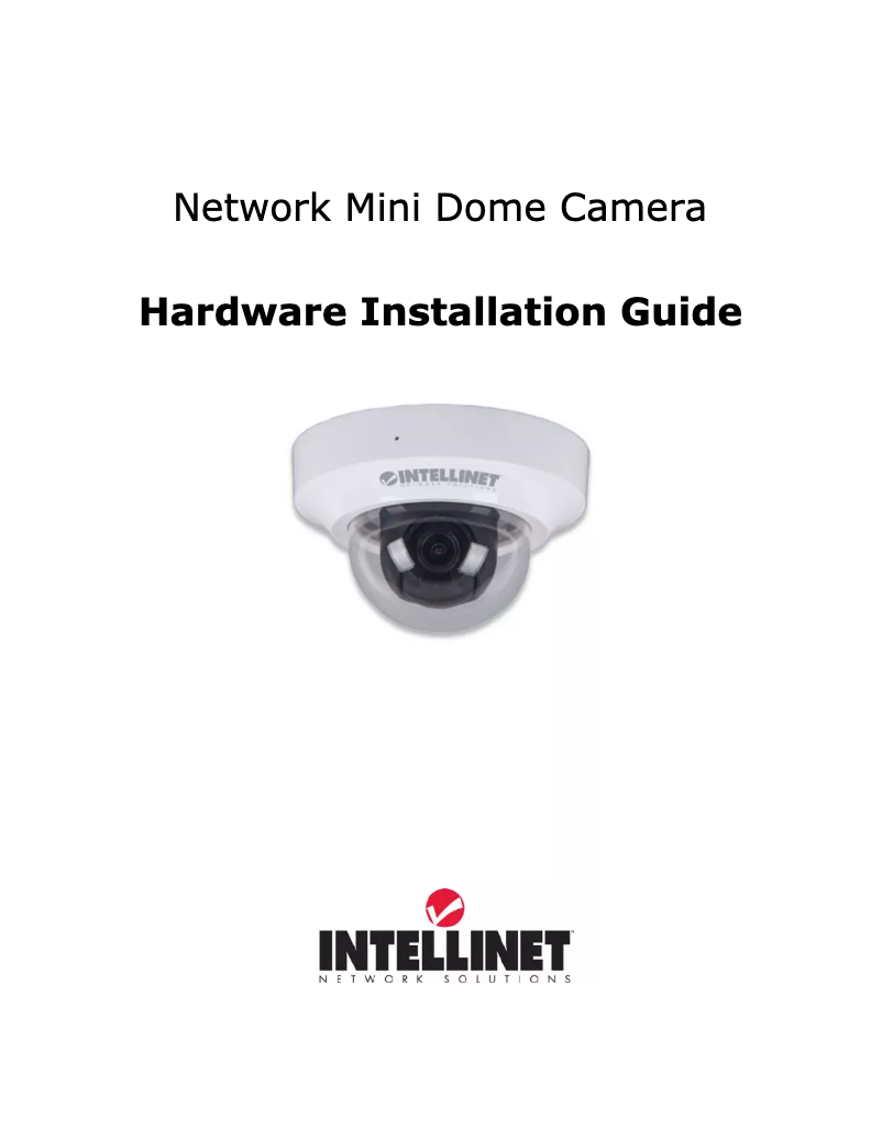 Page n°1 - Manuel utilisateur Intellinet IDC-862