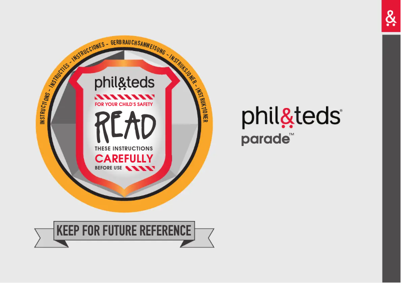 Image de la première page du manuel de l'appareil parade