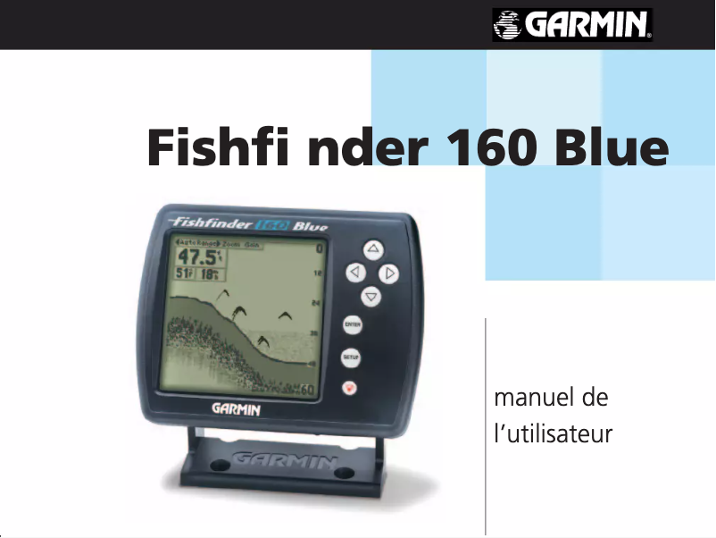 Page 1 de la notice Manuel utilisateur Garmin Fishfinder 160