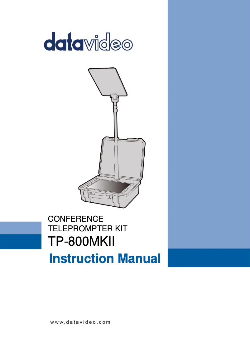 Page 1 de la notice Manuel utilisateur DataVideo TP-800MKII