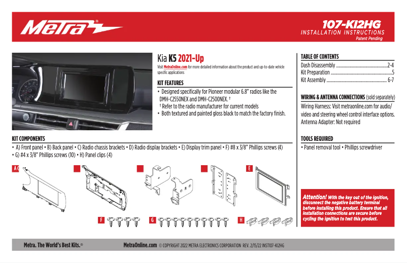 Image de la première page du manuel de l'appareil 107-KI2HG