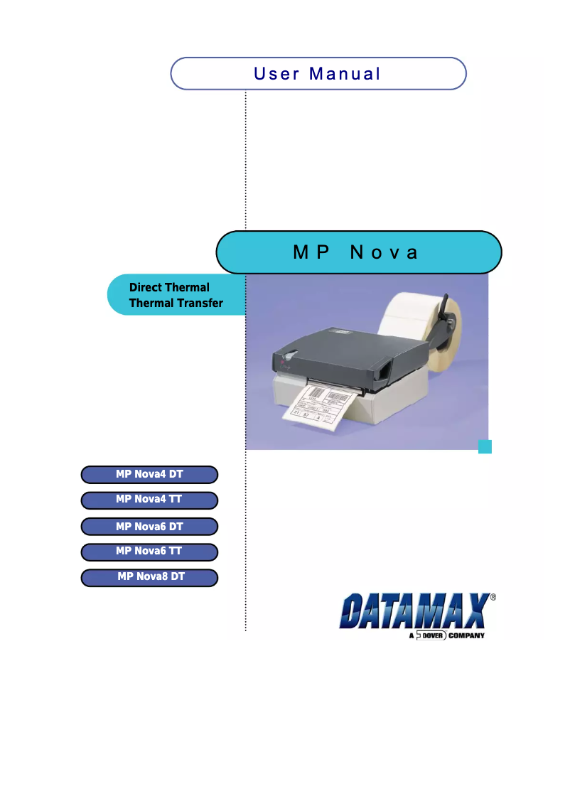 Image de la première page du manuel de l'appareil NOVA 6