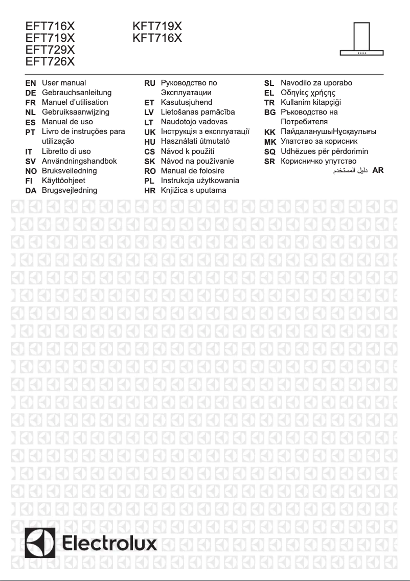 Page 1 de la notice Manuel utilisateur Electrolux EFT719X