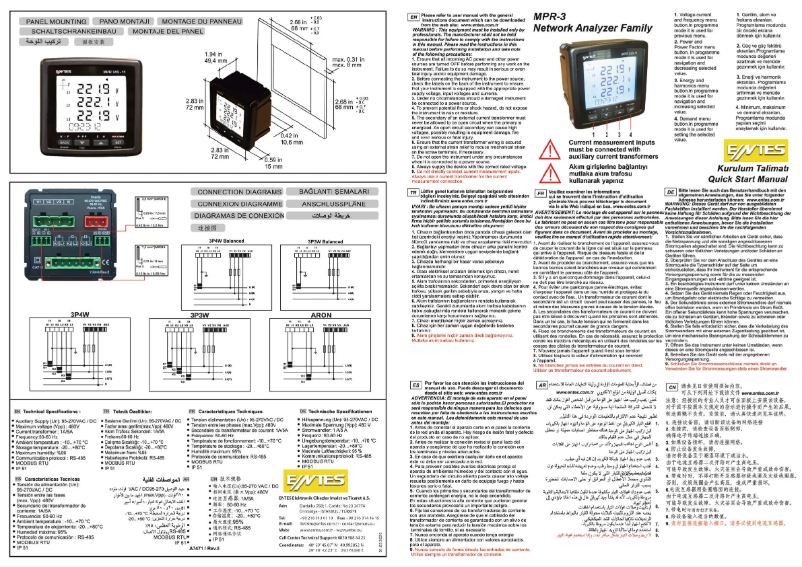 Página 1 del manual Guía de inicio rápido ENTES MPR-34-20