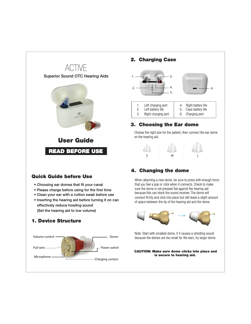 Page 1 de la notice Manuel utilisateur CLEAR&WISE Active