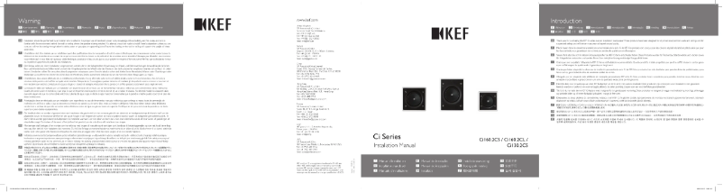 Page 1 de la notice Manuel utilisateur KEF Ci130.2CS