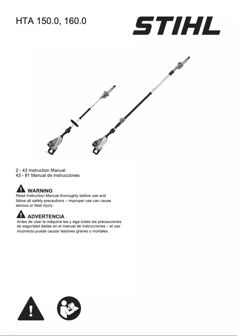 Image de la première page du manuel de l'appareil HTA 150.0