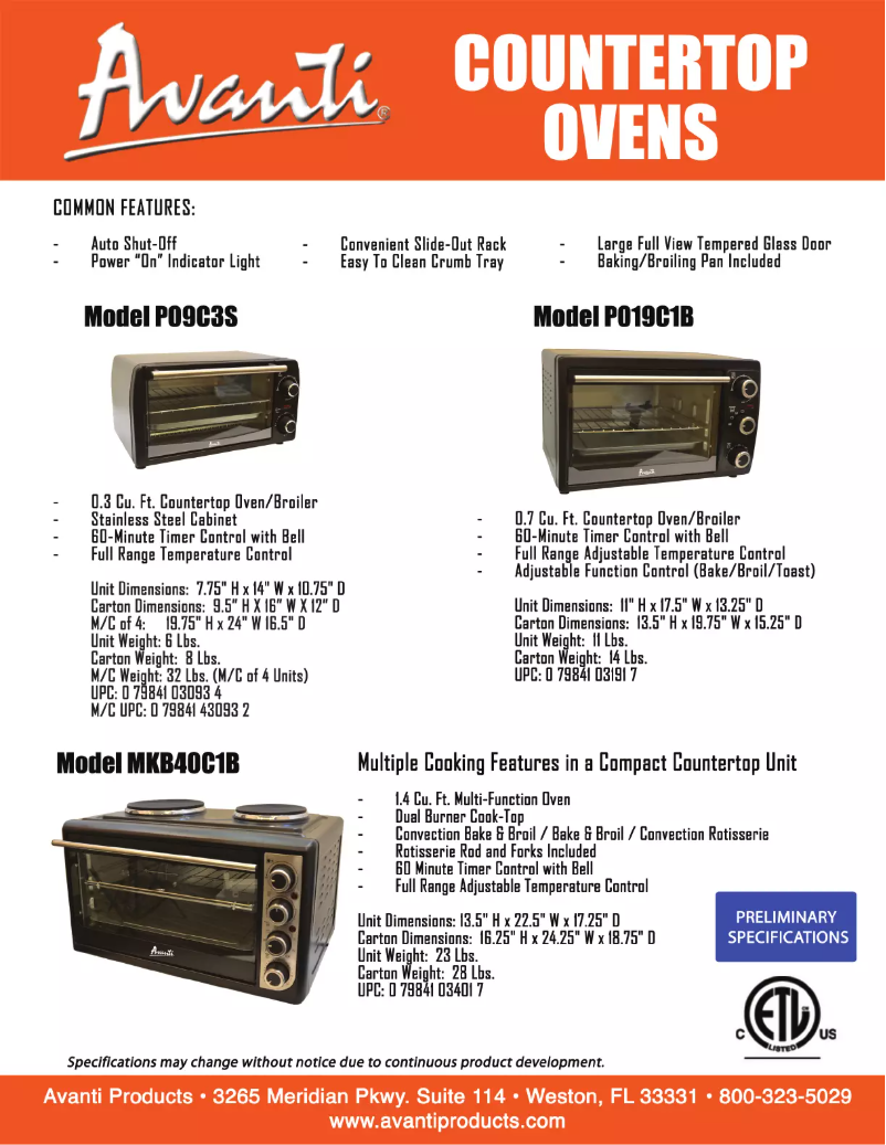 Image de la première page du manuel de l'appareil PO9C3S