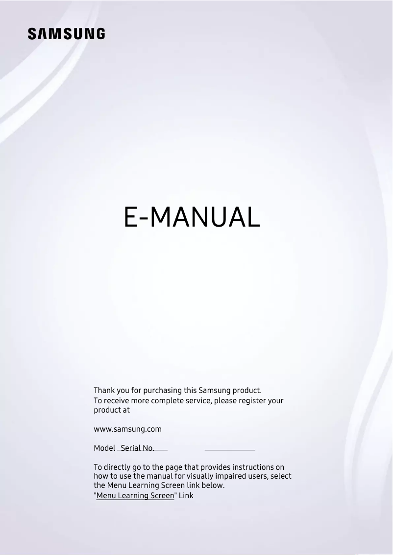 Page 1 de la notice Manuel utilisateur Samsung LS32CM502E