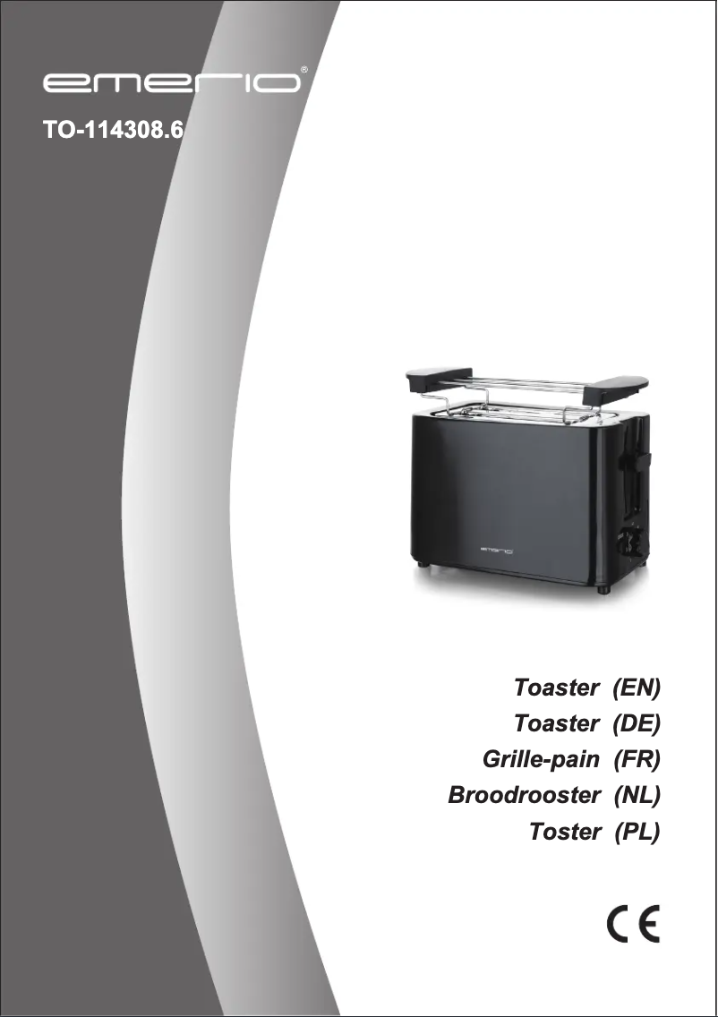 Page 1 de la notice Manuel utilisateur Emerio TO-114308.6