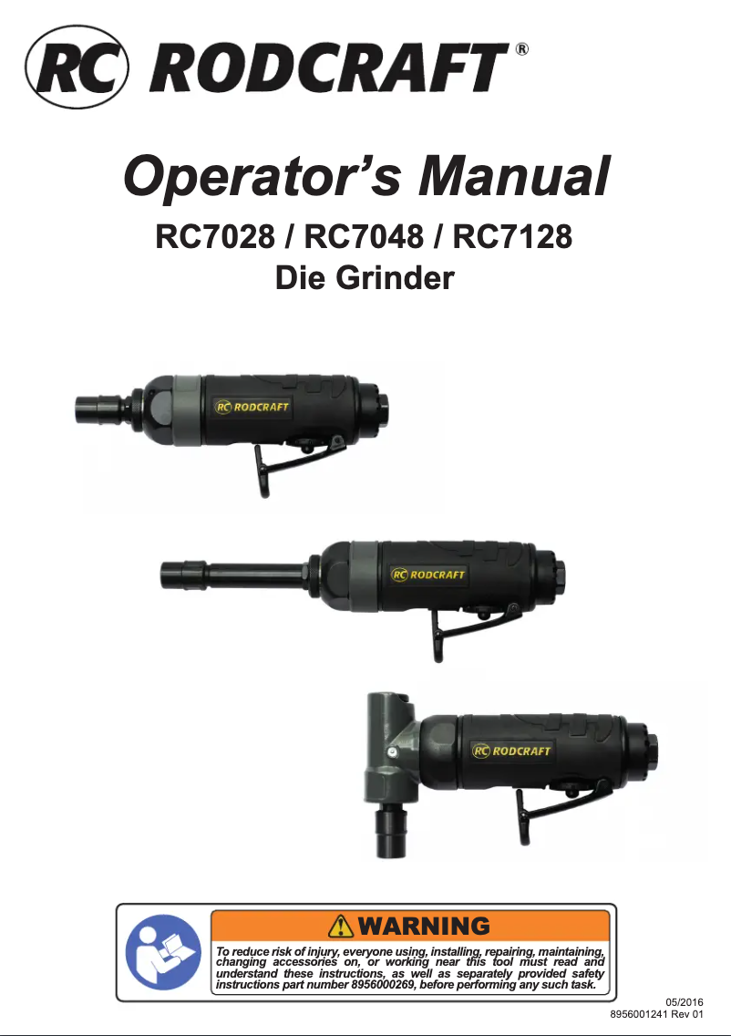 Image de la première page du manuel de l'appareil RC7028