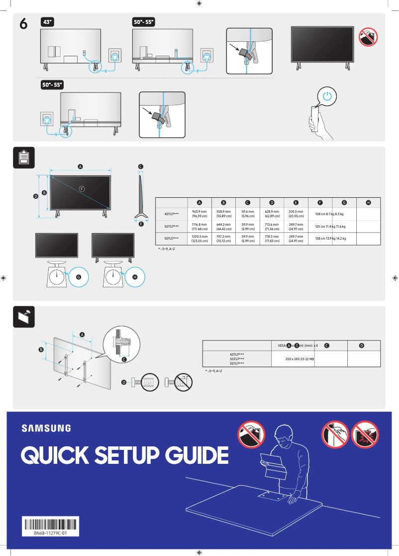 Página 1 del manual Manual de usuario Samsung UA50TU7000J