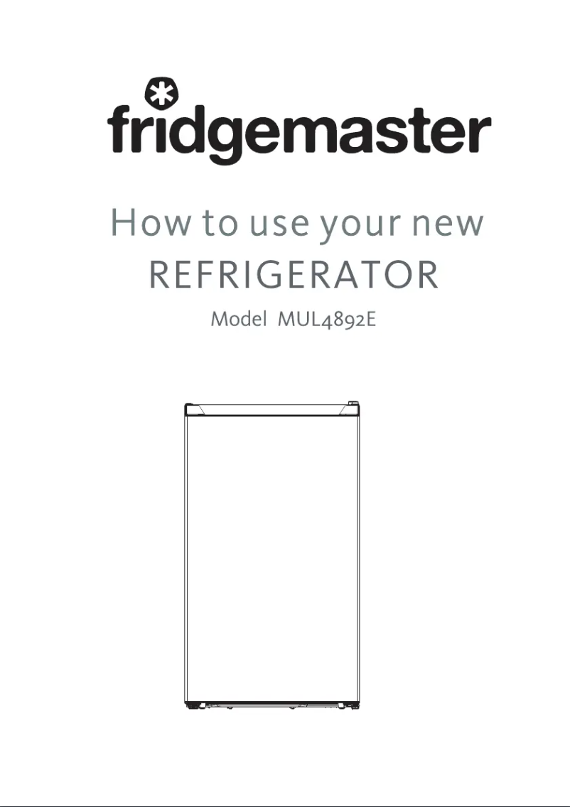 Page 1 de la notice Manuel utilisateur Fridgemaster MUL4892EB
