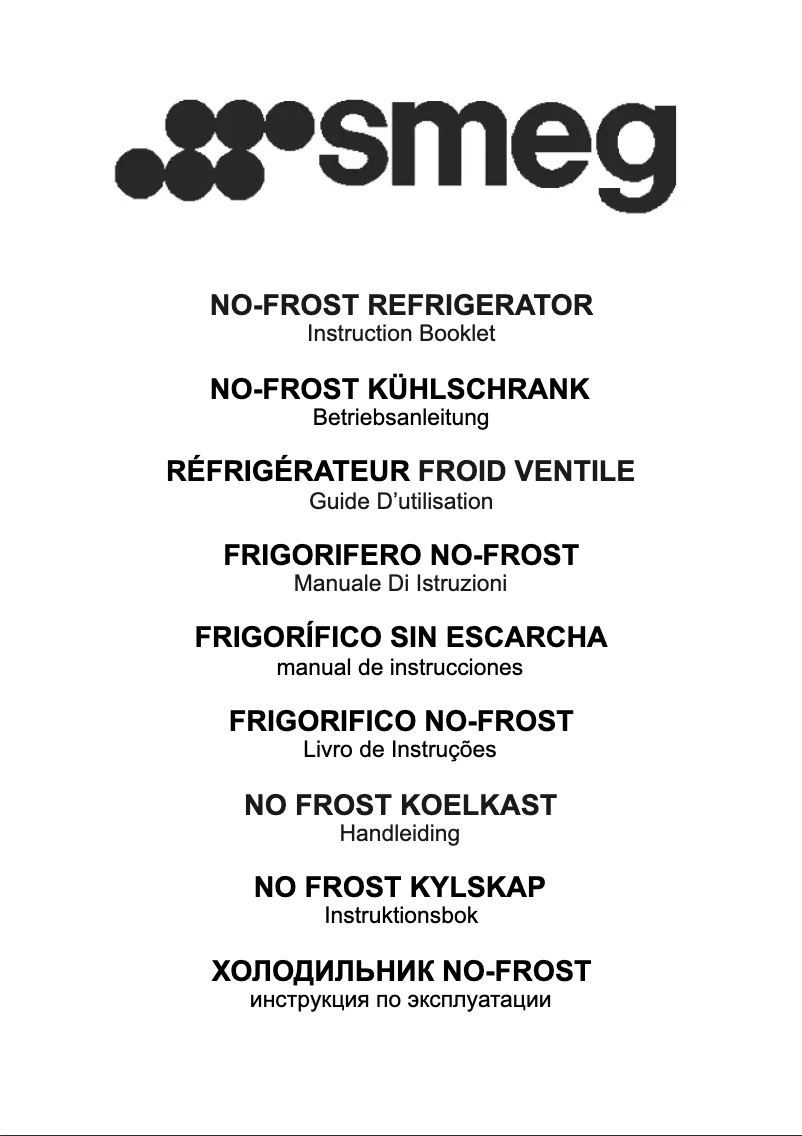 Page 1 de la notice Manuel utilisateur Smeg FD43PMNF