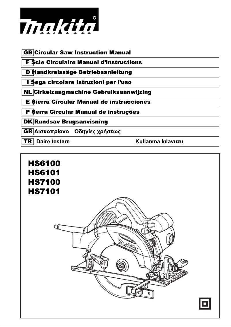 Page 1 de la notice Manuel utilisateur Makita HS6101