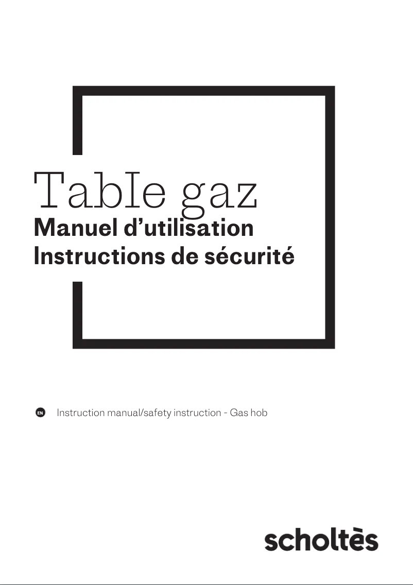 Page 1 de la notice Manuel utilisateur Scholtès SOTG1730W