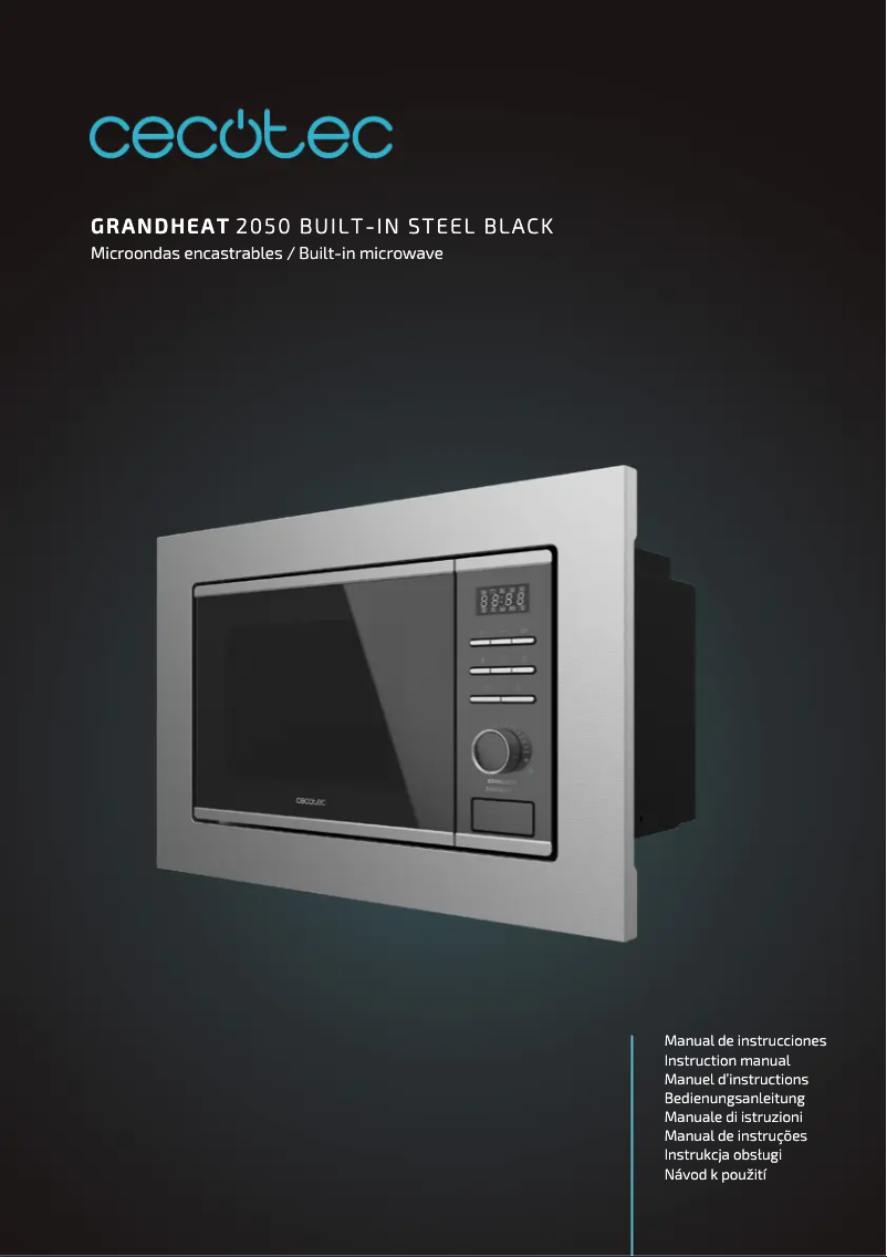 Page 1 de la notice Manuel utilisateur Cecotec GrandHeat 2050