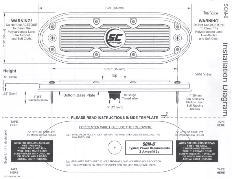 Image de la première page du manuel de l'appareil SCM-6