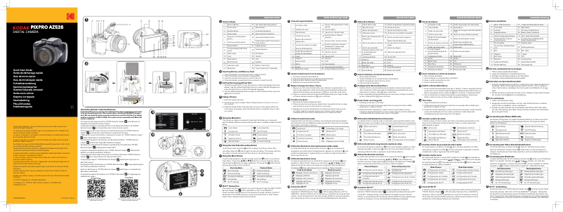 Page 1 de la notice Guide de démarrage rapide Kodak PixPro AZ528