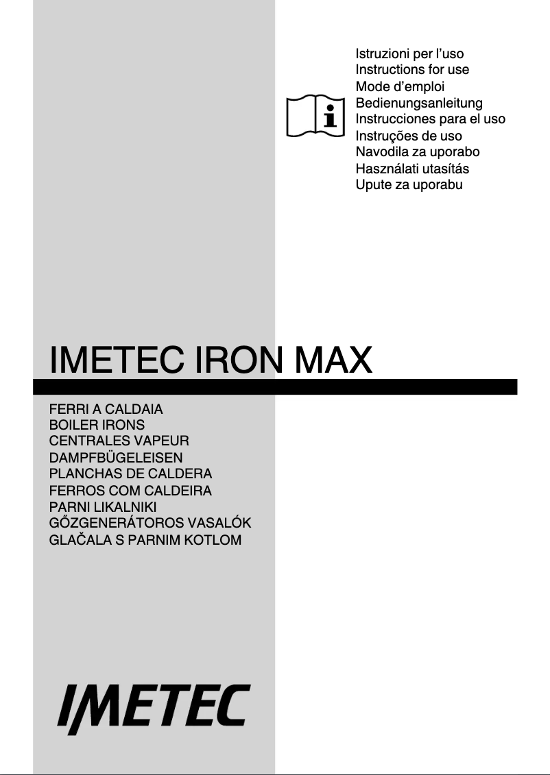 Image de la première page du manuel de l'appareil Iron Max Compact 1800