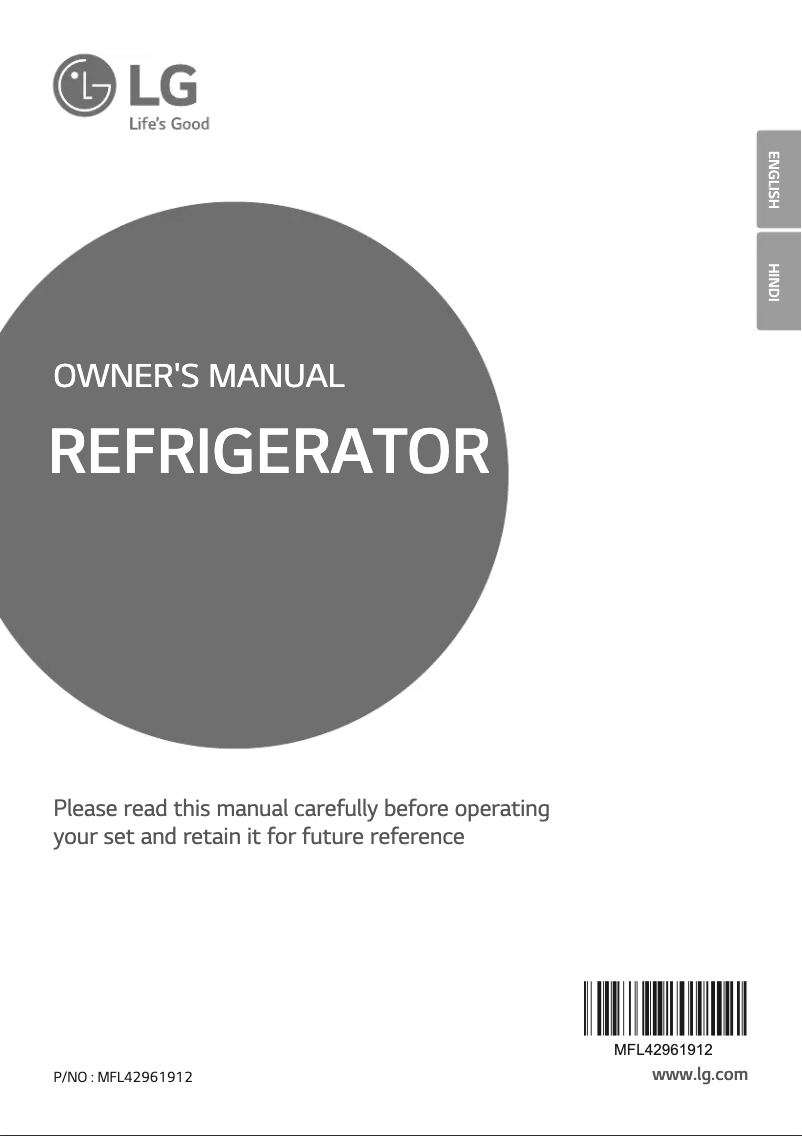 Página 1 del manual Manual de usuario LG GL-B201APRZ