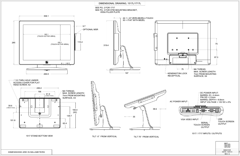 Image de la première page du manuel de l'appareil 1517L Rev B