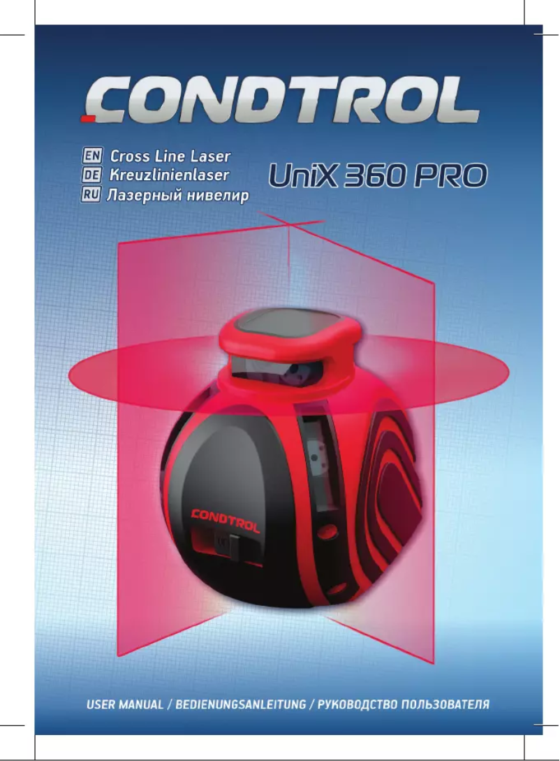 Page n°1 - Manuel utilisateur Condtrol UniX 360 Pro