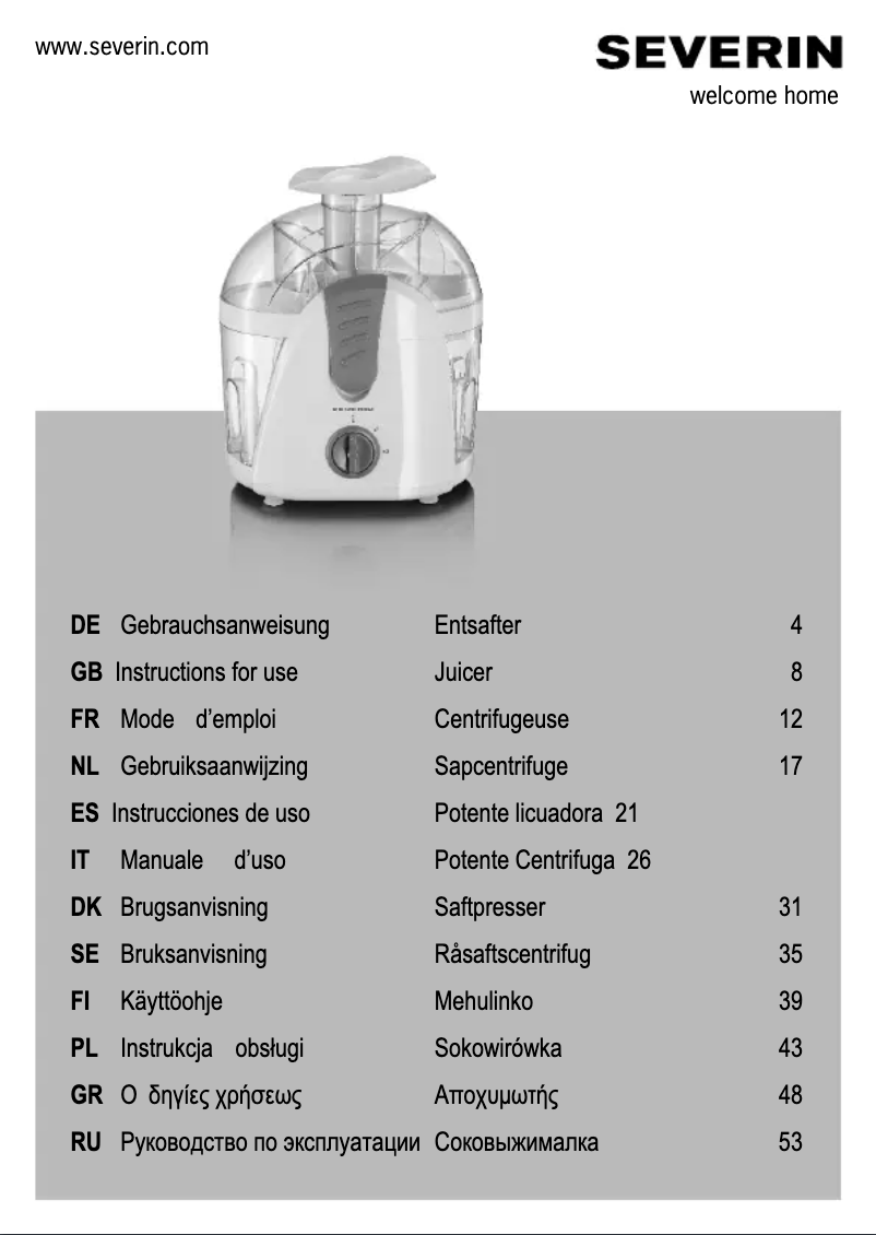 Image de la première page du manuel de l'appareil ES 3562