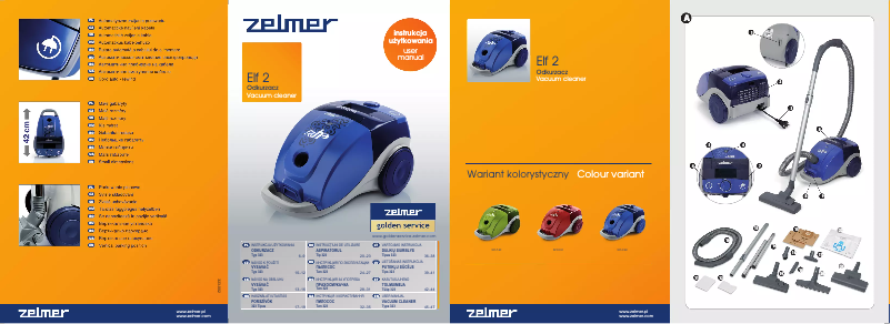 Page 1 de la notice Manuel utilisateur Zelmer Elf 2 323.5 EF