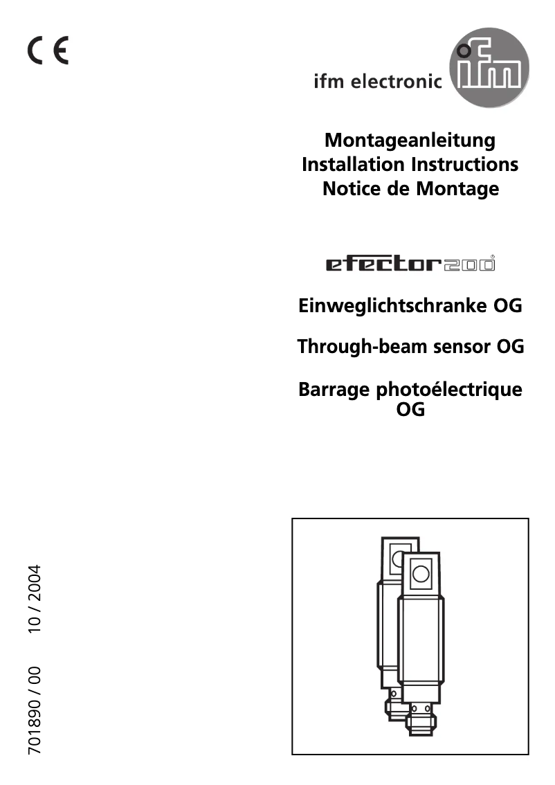 Page n°1 - Manuel utilisateur IFM OG5128