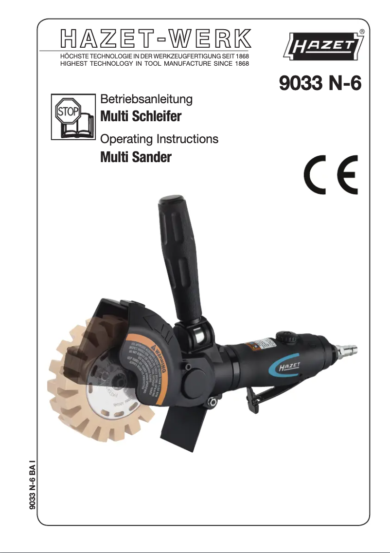 Page 1 de la notice Manuel utilisateur Hazet 9033N-6