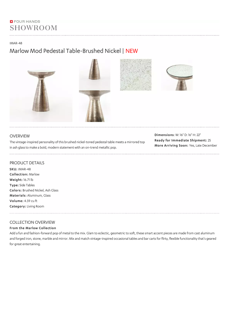 Página 1 del manual Manual de usuario Four Hands IMAR-48