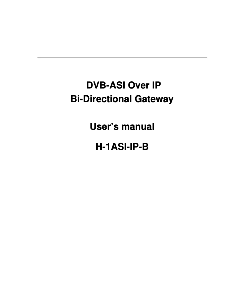 Imagen de la primera página del manual del dispositivo H-ASI-IP-B