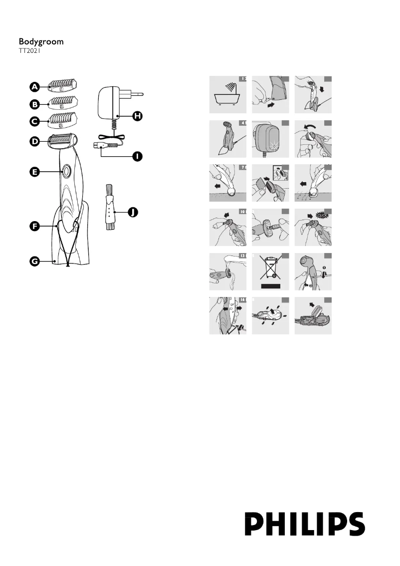 Page 1 de la notice Manuel utilisateur Philips TT2000