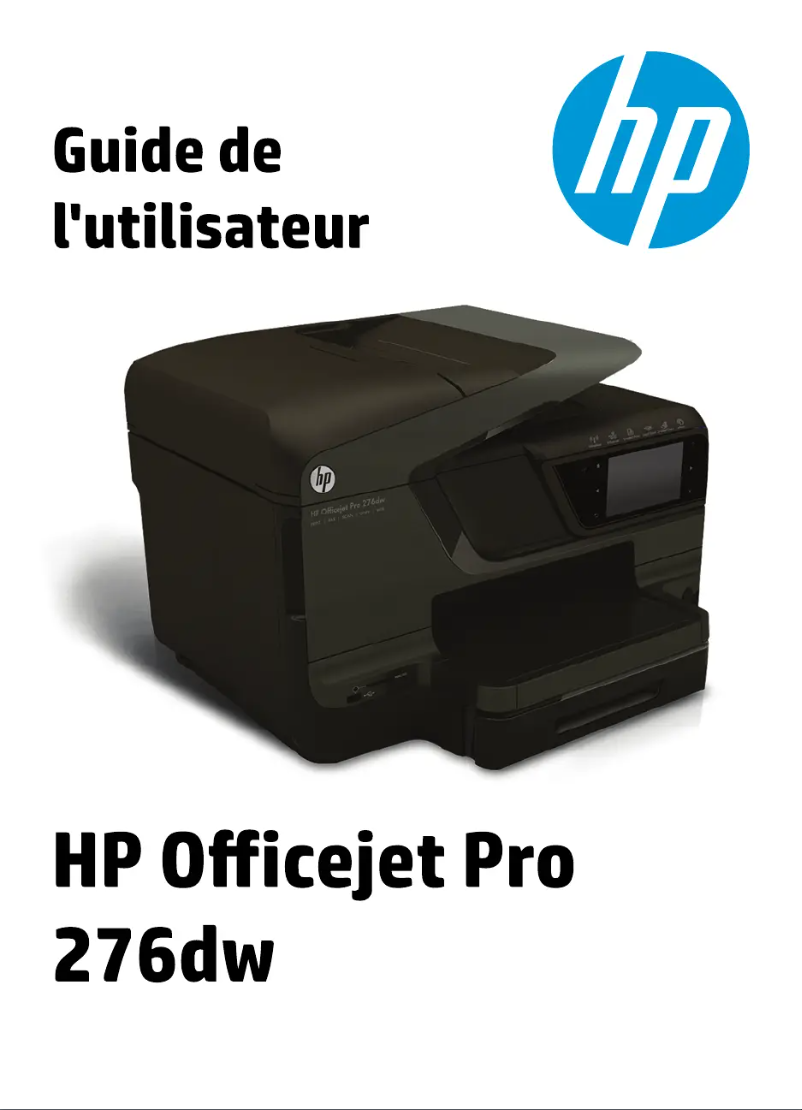 Image de la première page du manuel de l'appareil Officejet Pro 276dw
