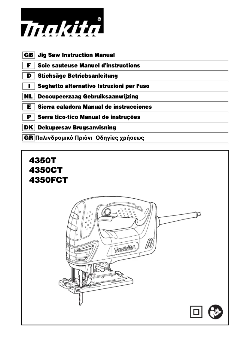 Page n°1 - Manuel utilisateur Makita 4350FCTJ