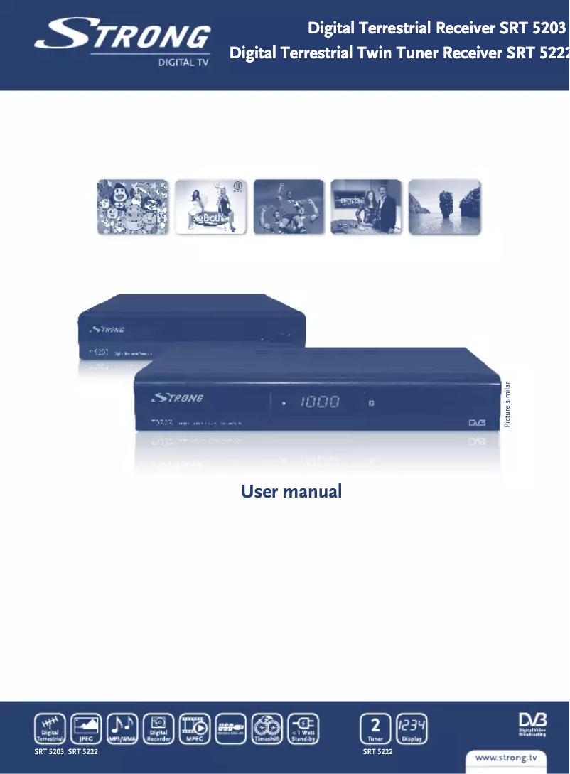 Page 1 de la notice Manuel utilisateur Strong SRT 5203