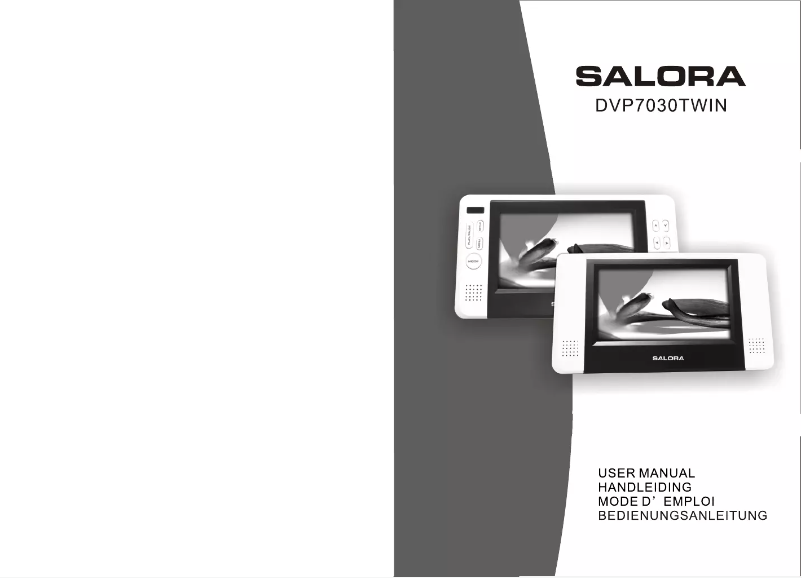 Page 1 de la notice Manuel utilisateur Salora DVP7030TWIN