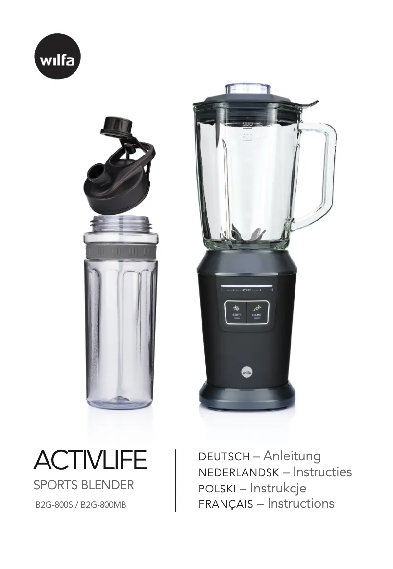 Page 1 de la notice Manuel utilisateur Wilfa Activlife B2G-800MB